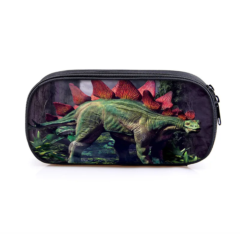 Косметический чехол с принтом динозавра s пенал для мальчиков и девочек T. Rex пенал для детей школьный чехол сумка в подарок - Цвет: qbblong12
