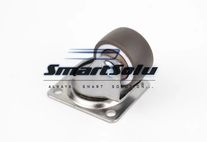 شحن مجاني البسيطة الصغيرة عجلات ، قطرها 1 بوصة/25 ملليمتر ، TPE المطاط ، سوبر كتم عجلات ، الدب 20 كجم/وحدة ، خزانة درج رفوف زهرة