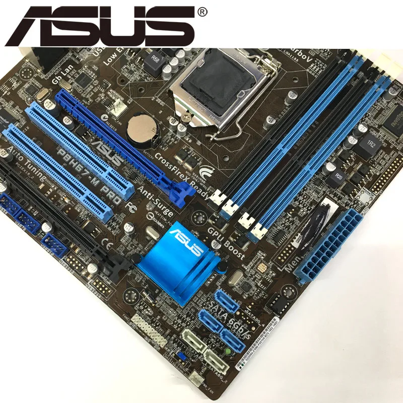 Материнская плата Asus P8H67-M PRO для настольных ПК H67 Socket LGA 1155 i3 i5 i7 DDR3 32G u ATX UEFI биос оригинальная б/у оригинальная материнская плата