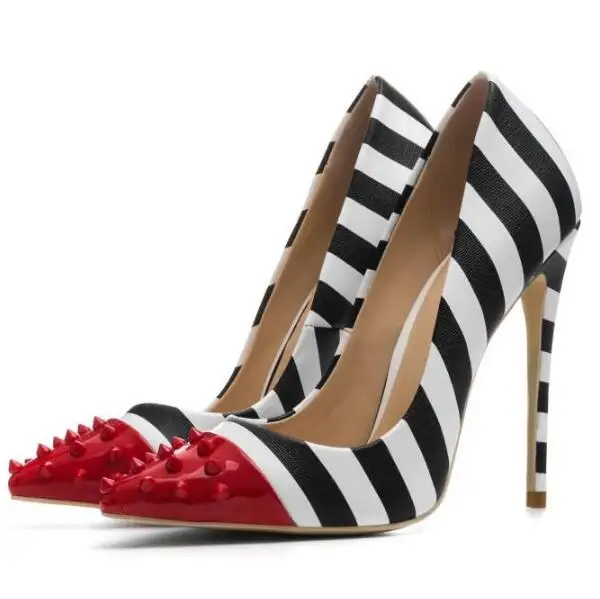 zapatos de vestir mujer blanco y negro