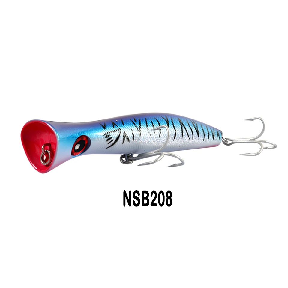 Noeby NBL9248 твердая приманка для рыбалки большой рот Поппер приманка 200 мм/115 г длинный литье Троллинг Рыболовная верхняя водная приманка - Цвет: NSB208