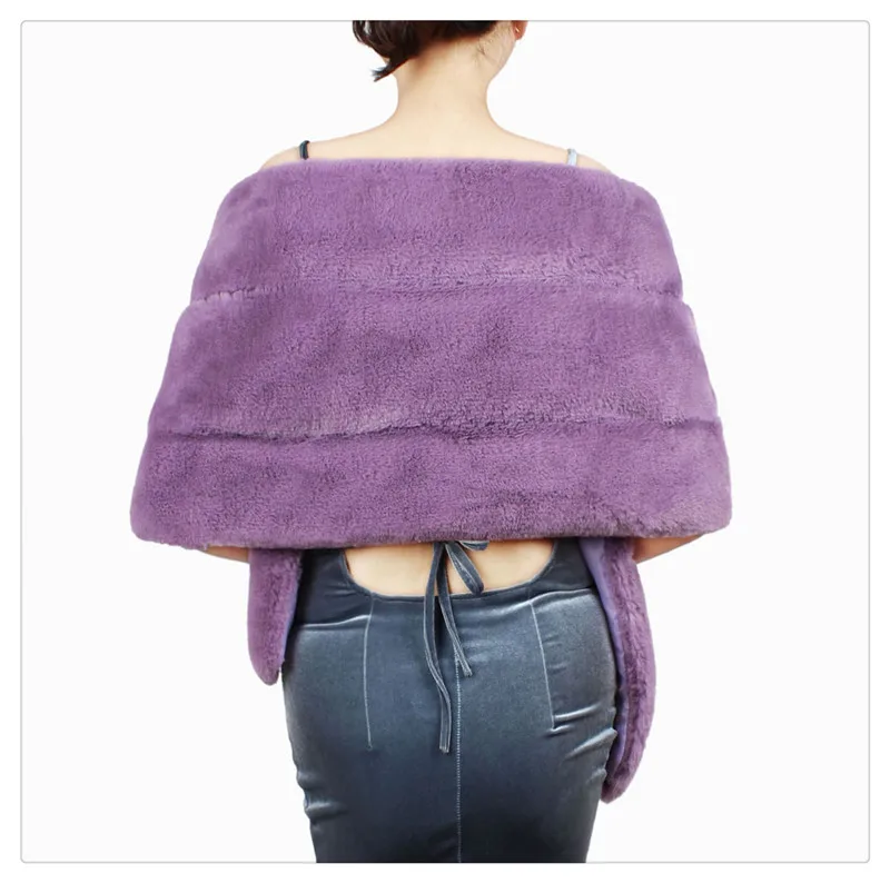 New autumn and winter new goods real - shot imitation fur cape fur cape dress small coat to match Europe and America (5)