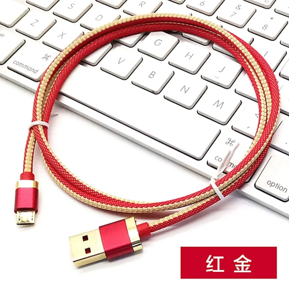 100 قطعة/الوحدة سريع شاحن USB 3.1 USB نوع C كابل النايلون خط المعادن التوصيل نوع-C USB ل Xiaomi 4C/LeTV/نوكيا N1/نيكزس