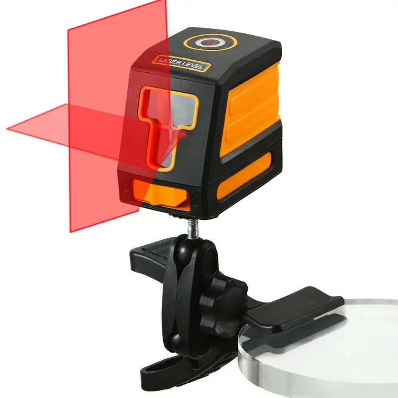 2 Lines Laser Level Self-leveling Red Cross Laser Lines IP54 with Bracket Clip 2 Lines Laser Level Self-leveling Red Cross Laser Lines IP54 with Bracket Clip