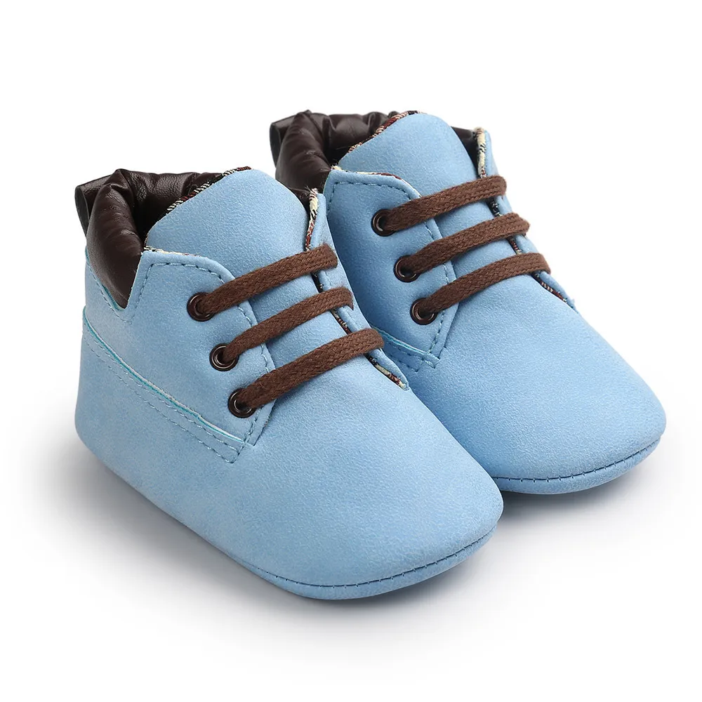Детская обувь для мальчиков и девочек; кожаные зимние ботинки; Детские ботиночки; обувь для новорожденных; первые ходунки; теплая мягкая нескользящая подошва; BTTF