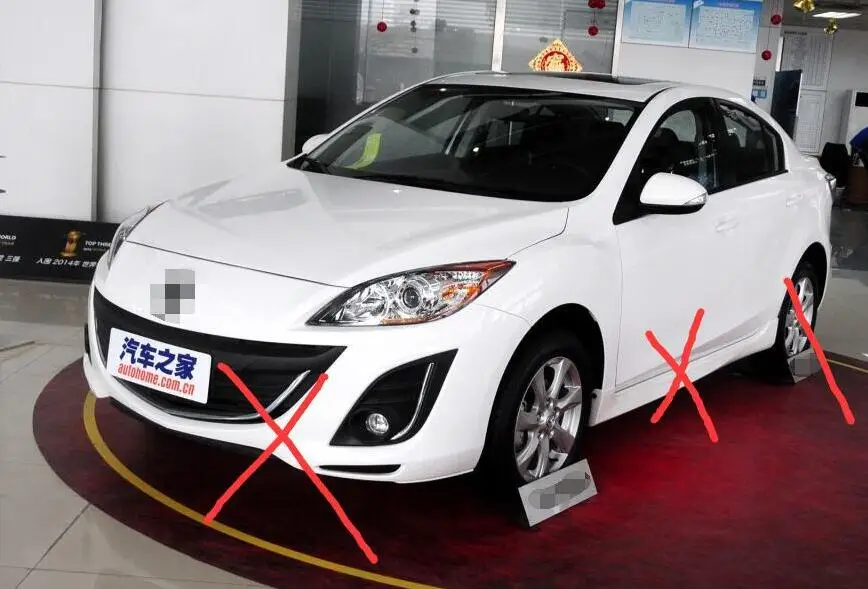 4 шт. литых автомобильных брызговик s для Mazda 3(BL)/Axela седан 2009 ...