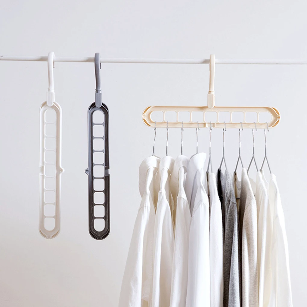 Экономия пространства многопортовый поддержка круг вешалка для одежды сушки одежды Многофункциональный пластиковый шарф вешалки для одежды стеллажи для хранения
