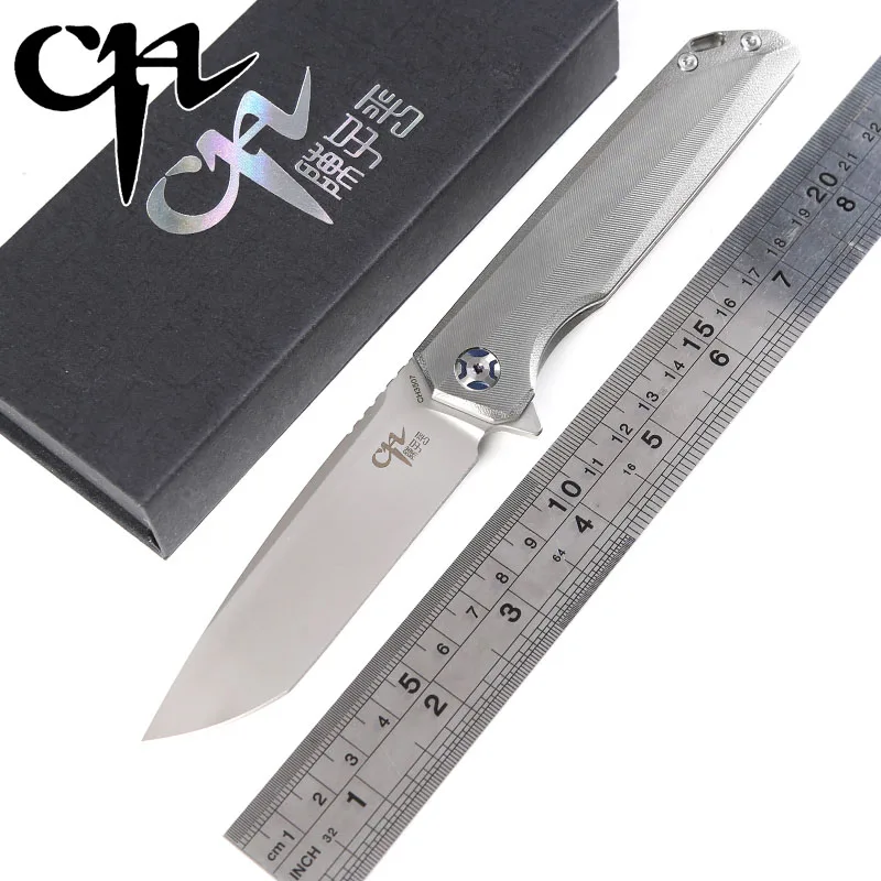 

CH 3507 Flipper folding knife M390 Blade tatical ball bearing Titanium handle outdoor gear camp hunt survival Knives EDC tools