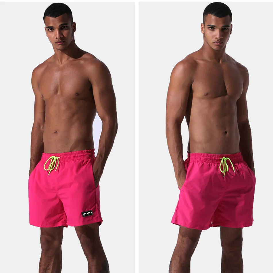 2018 stroje kąpielowe mężczyźni pływanie Trunks Mens Swim Briefs Maillot de Bain Homme strój kąpielowy Bermudy Surf Beach Wear Man Board Spodenki -