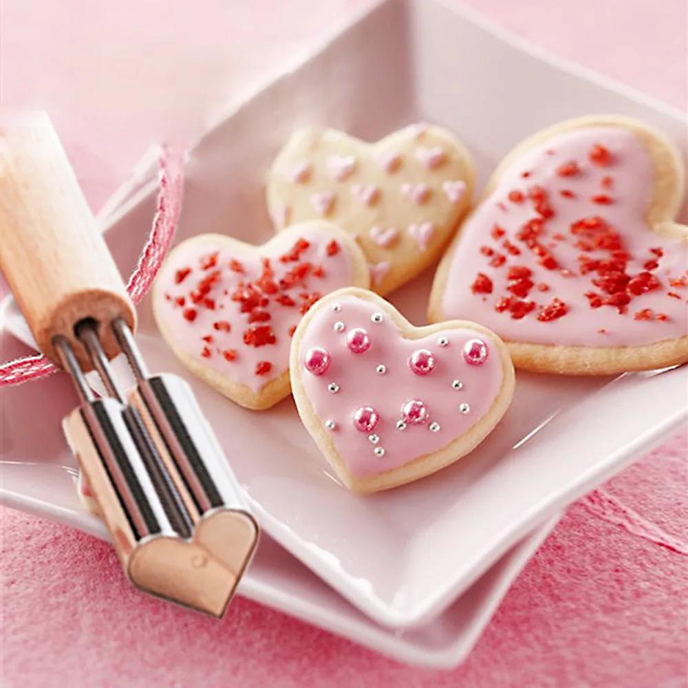 

Stainless Steel Fruit Vegetable Biscuits Cutter Mold Embossing Cut Machine Tools Star Heart Shape Molds Decor
