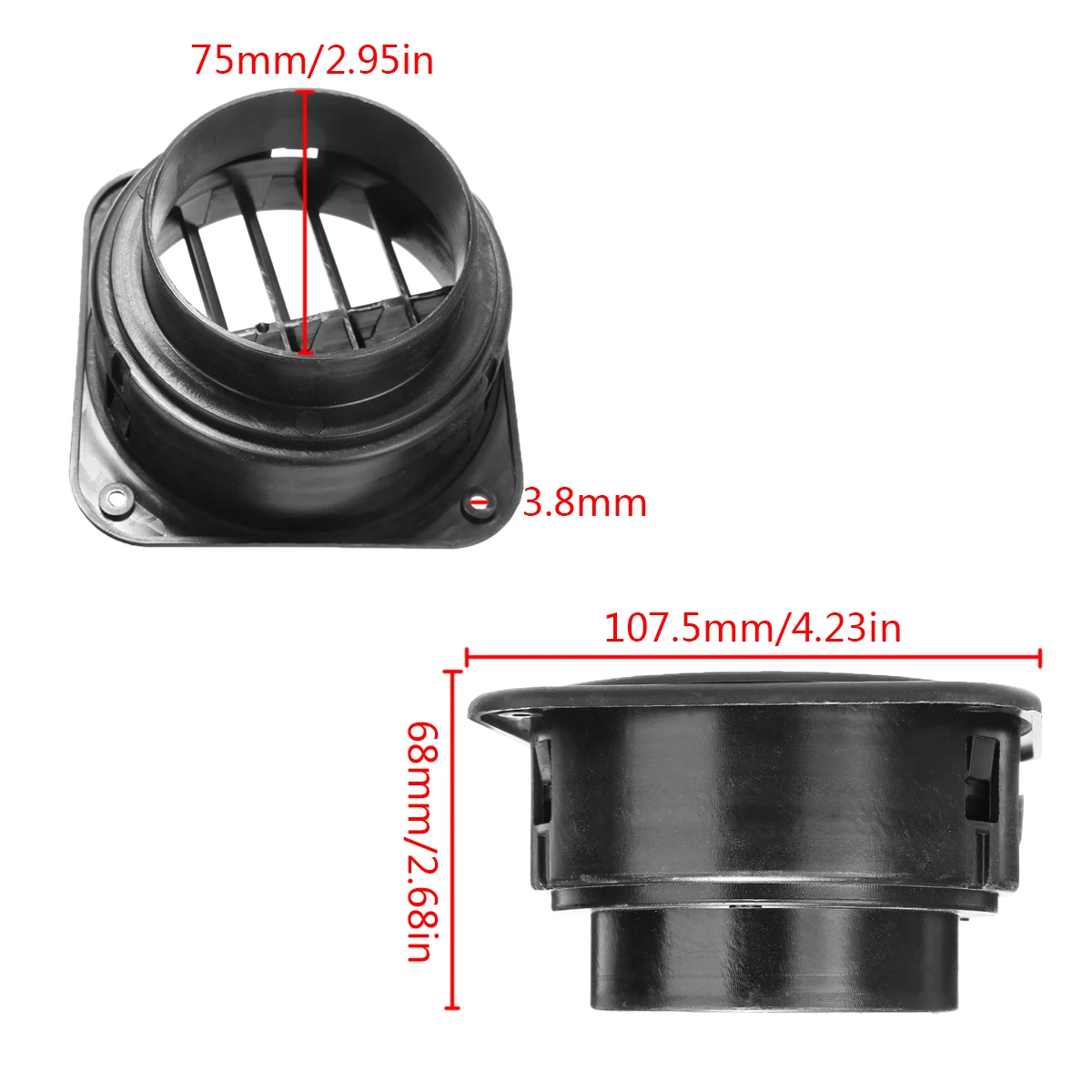 New Arrival 75mm Car Heater Ducting Warm Air Vent Outlet For Eberspacher For Webasto Propex Heater