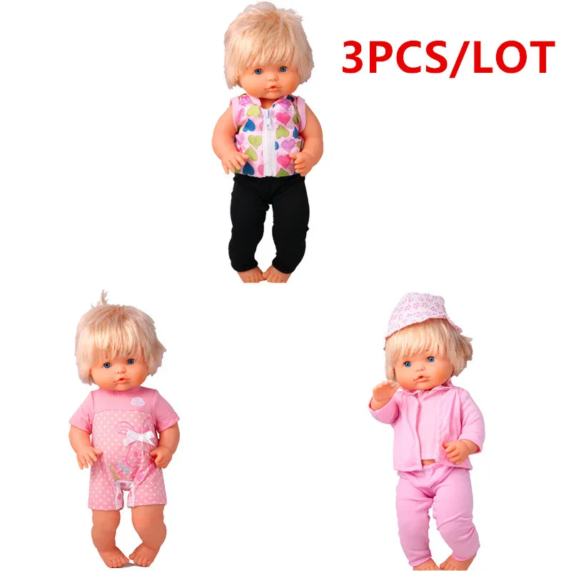 41 см кукла Nenuco одежда Ropa y su Hermanita 3 шт./лот Новая повседневная и платья для 16 дюймов