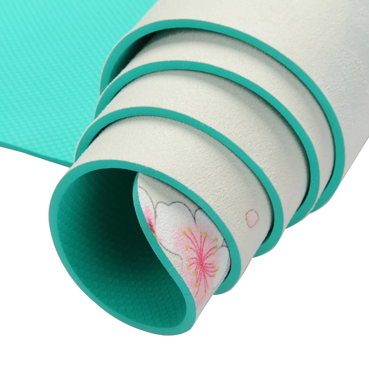 

Slip Yoga Mat with Suede Eco Friendly TPE Workout Mat Exercise Mat,Anti-tear Hot Pilates Fitness Yoga Mat in Home Gym