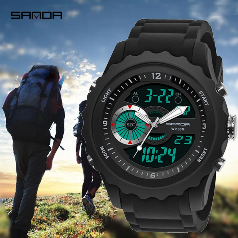 

2019 SANDA Watches Men Relojes Military Sports Waterproof Electronic LED Digital Wristwatch Male Clock Watch Relogio Masculino