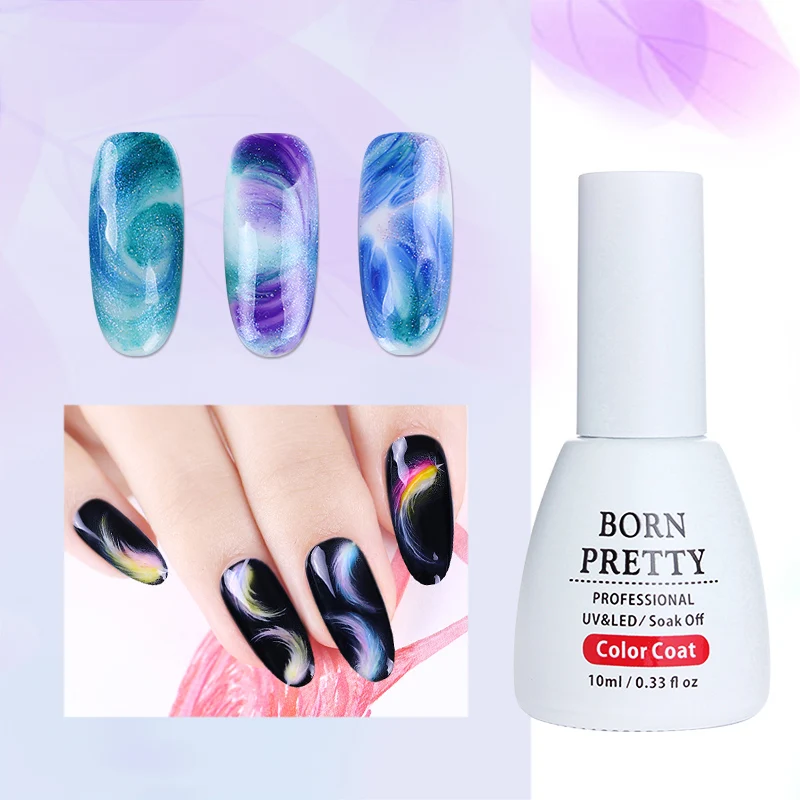 BORN PRETTY 3Pcs 10ml White Clear Painting Blooming Gel Long Lasting Soak Off UV Blossom Color