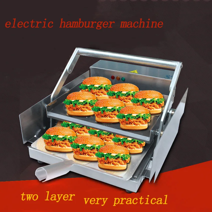 

1PC innovative product electric hamburger machine /commercial hamburger Maker/ board bun toaster for sale