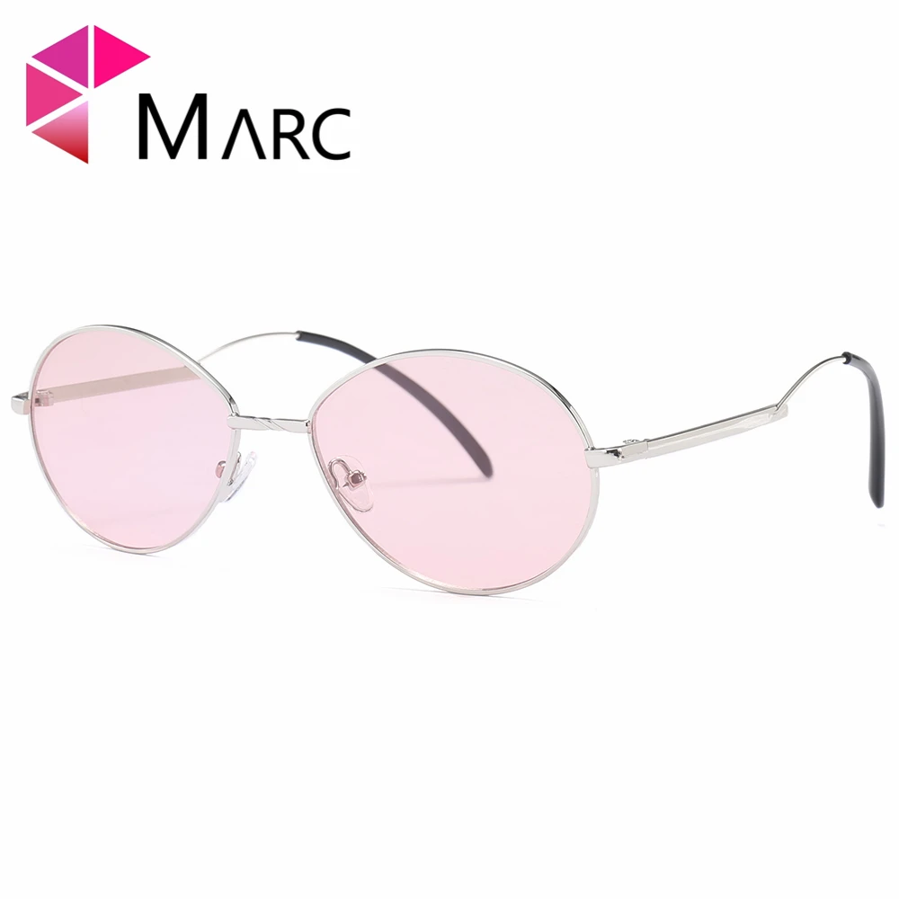 MARC 100 # UV400 для женщин 2018NEW модные очки с металлической оправой Сивер синий сплав