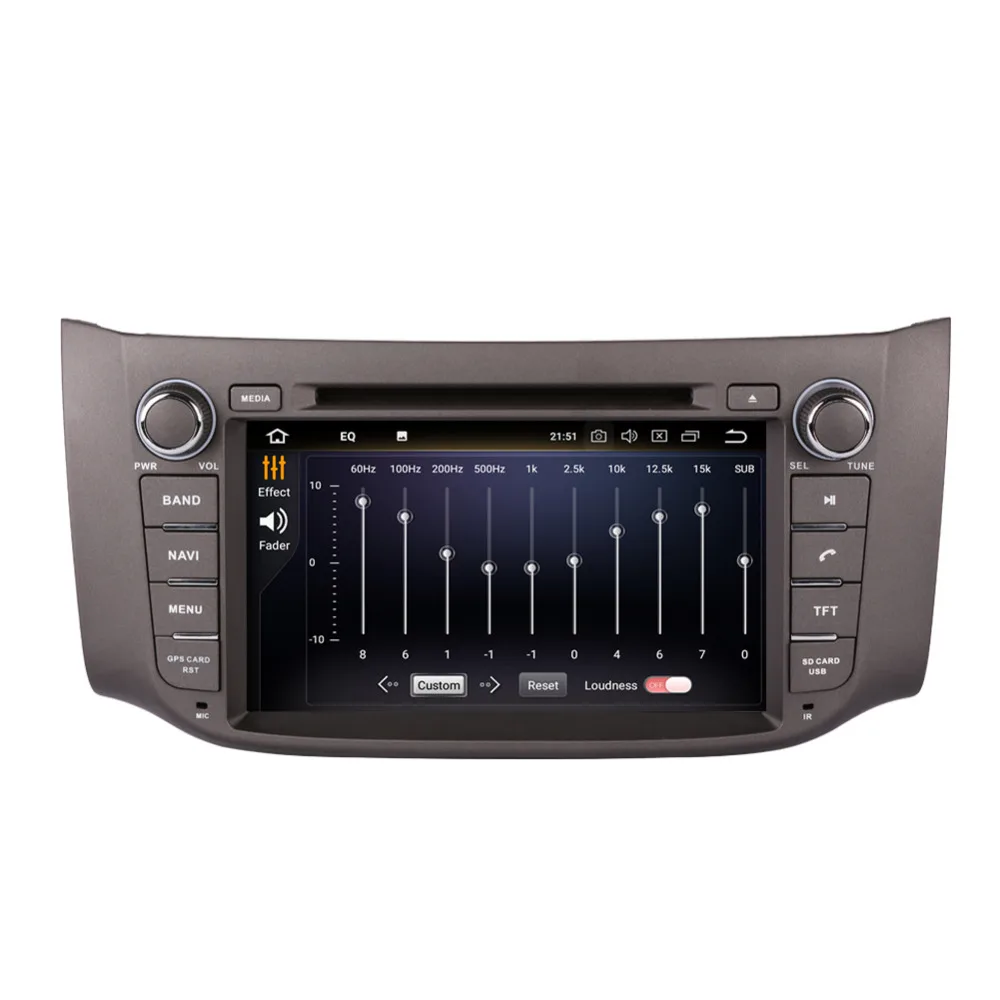 Top Android 8.0 Octa Core Car PC GPS Radio Stereo Head Unit with Bluetooth For Nissan Sylphy/Sentra/B17/Pulsar 2012-2016 Wifi DAB+ 5