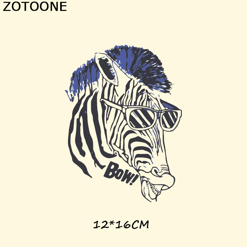ZOTOONE Симпатичные нашивки с животными термоклейкие для одежды Детский