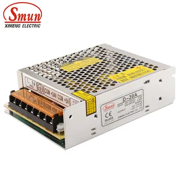 

SMUN D-30A 30W 5V4A 12V1A Dual Output Switching Power Supply 5V 12V Non-Waterproof SMPS For Indoor Usage