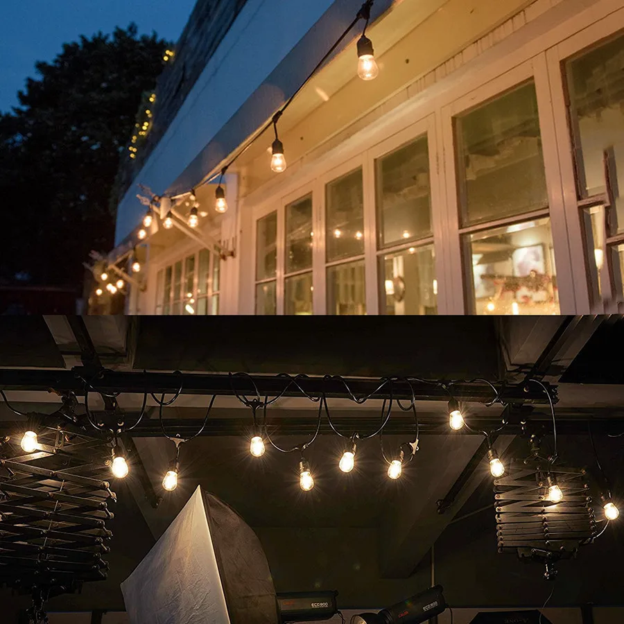 Lâmpadas do Pátio da Classe Festa de Casamento Cordas com 10 10m ao ar Fada Natal Thrisdar Livre Pcs Edison Comercial Gazebo Guirlanda Luz 18 do Pátio da Classe Comercial Gazebo Festa de Casamento Guirlanda