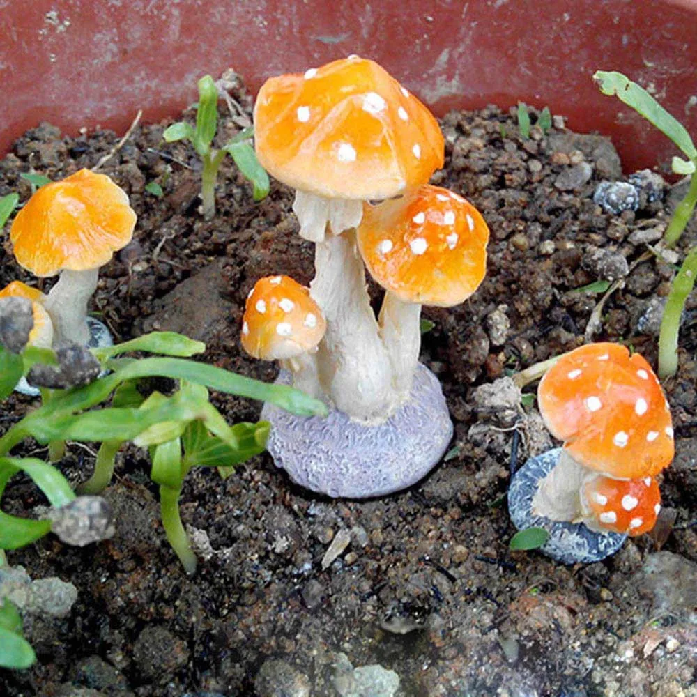 Горячая гриб Toadstool миниатюрный волшебный сад-Террариум фигурка кукольный домик Декор DIY модель украшения