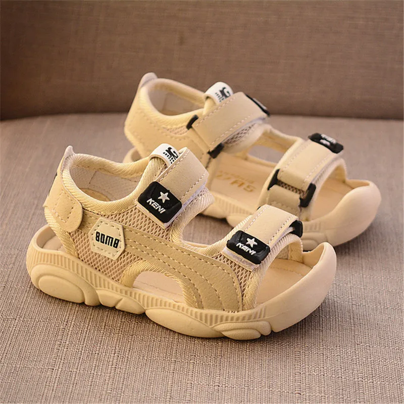 

2019 summer new fashion boys girls shoes kids sandals children barefoot shoes toes protection bear super comfortable soft