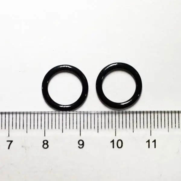 100 шт кольца для бюстгалтера белье ремень швейный зажим крюк уплотнительные кольца слайдер черный 10 мм