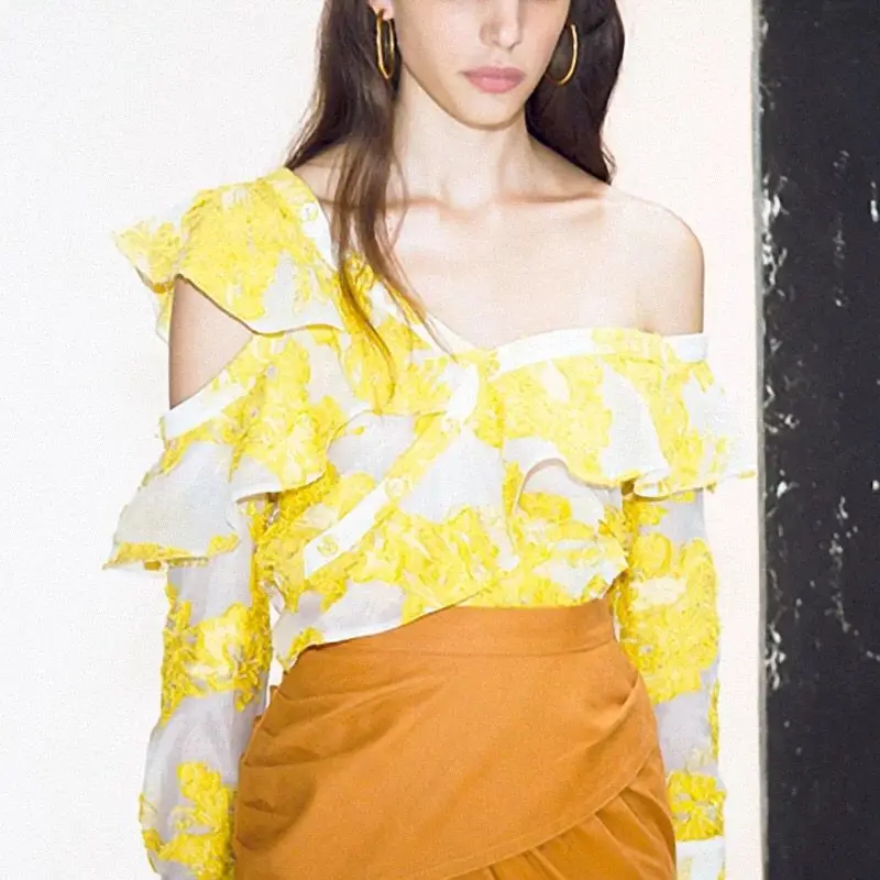 self portrait yellow top
