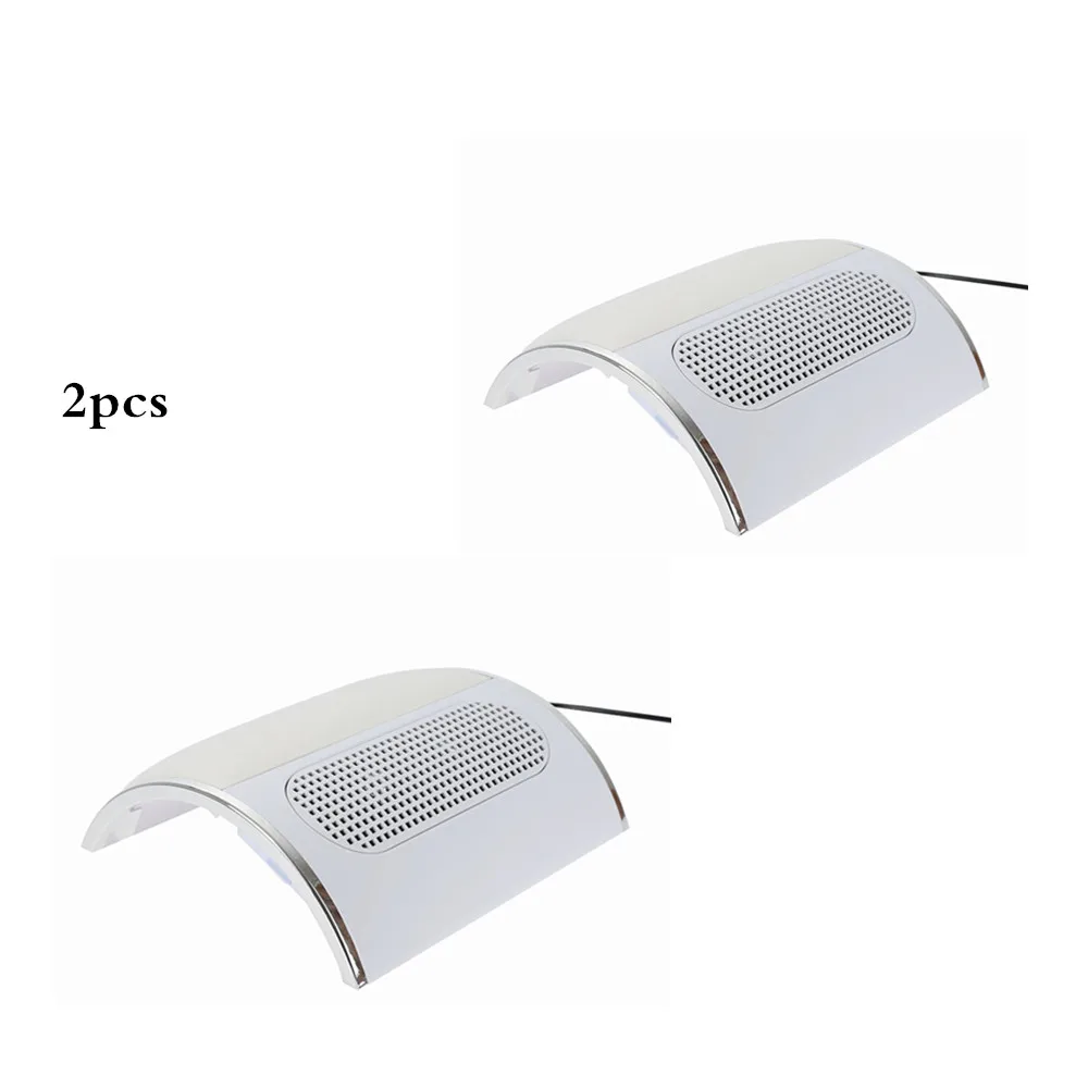 

2pcs Durable Nail Dust Collectors Fingernail Cleaning Dust Collection With 3 Fans Nail Art Machine Manicure Nail Art Tools HWC