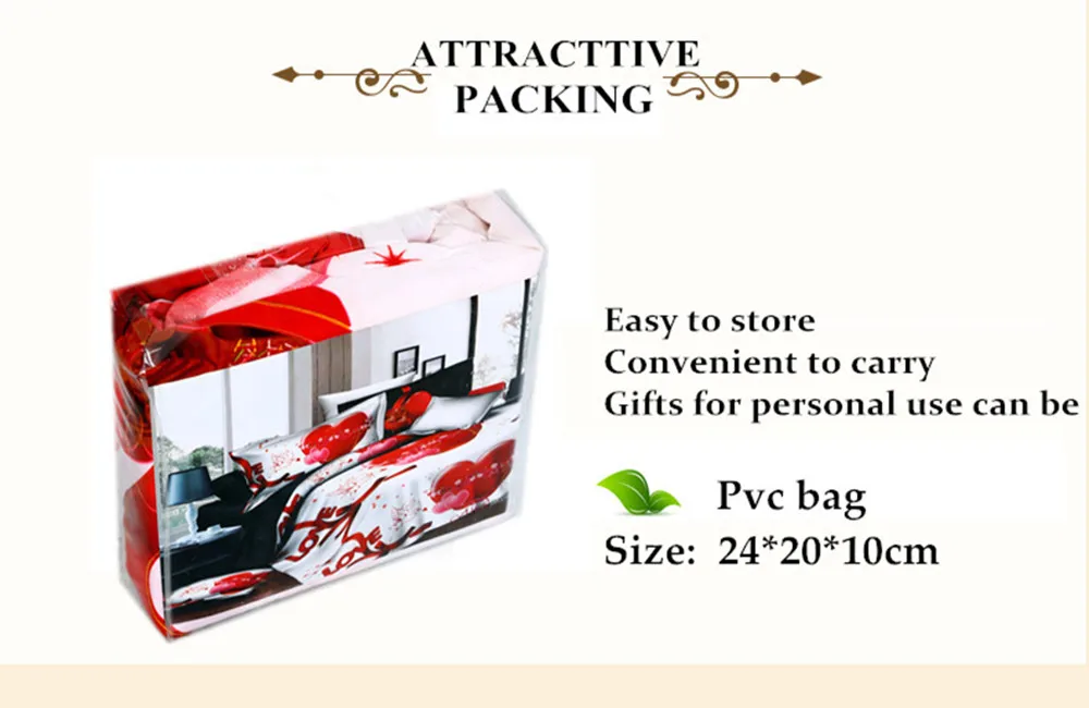 3Dprinted Polyester bed sheet 4 pcs Bedding Set Sketching With Style Attractive Magnificent (4)