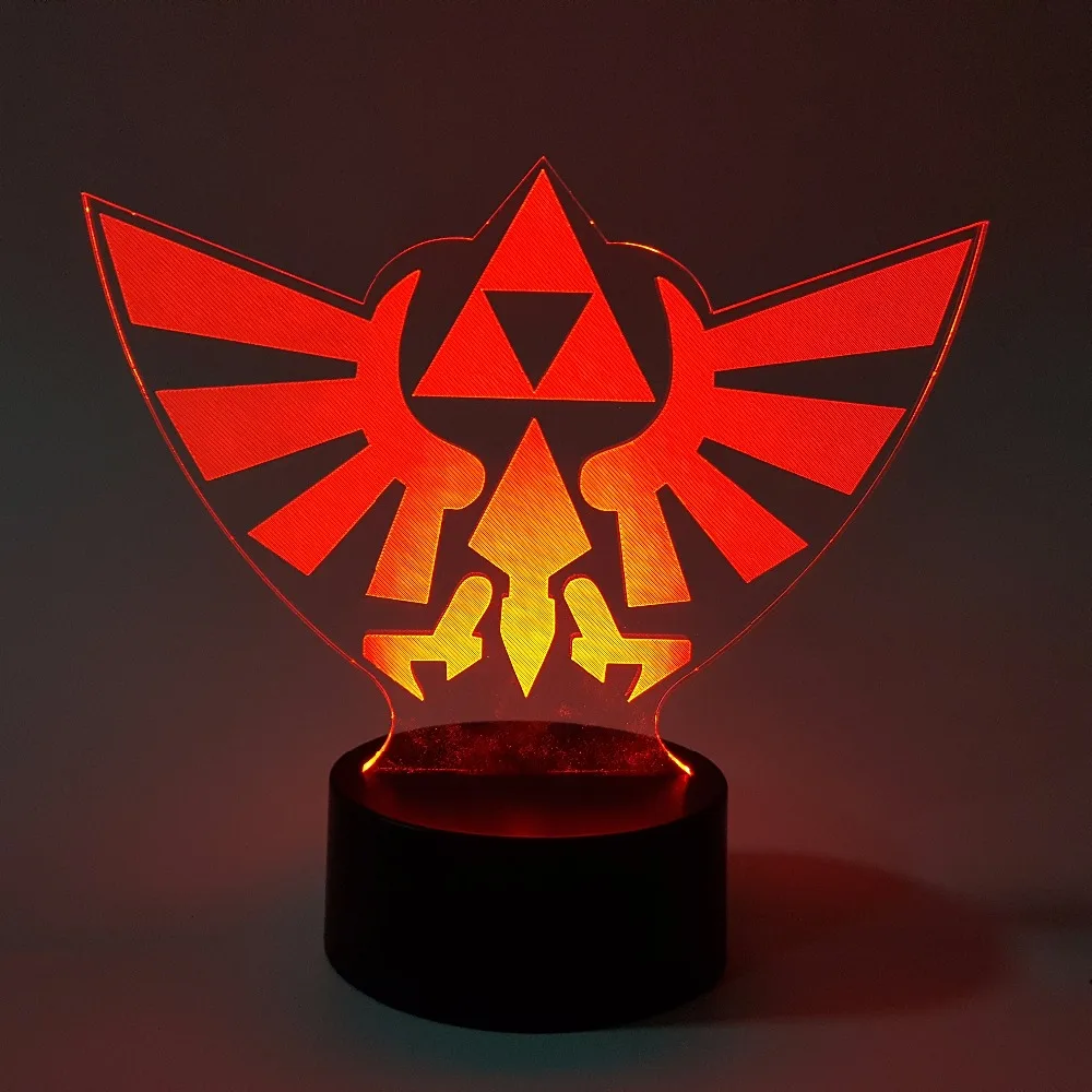 Легенда о Zelda рисунок Дыхание Дикого ссылка Zelda Цвет изменить визуальный обман LED 3D новинка ночник действие рисунок