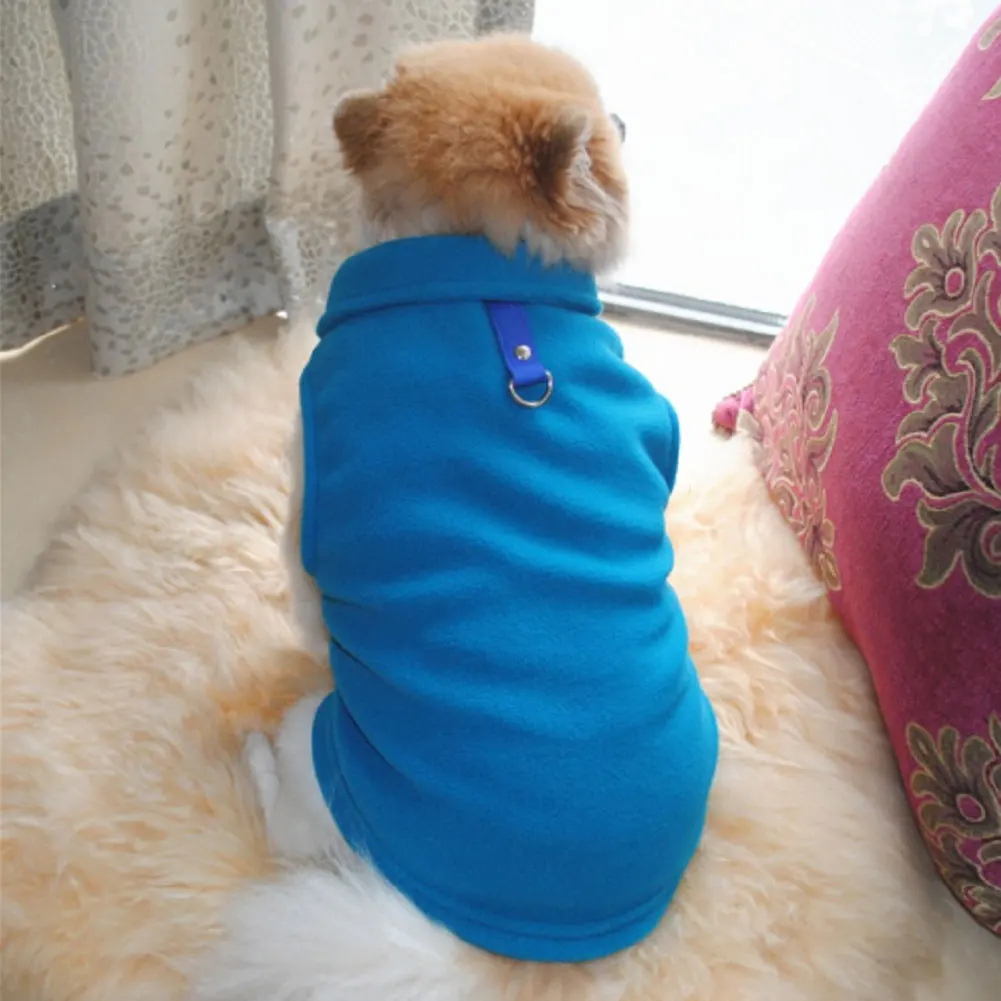 S/M/L из флиса для собак жгут жилет Щенок зима осень теплый свитер, куртка рубашка куртка Appare Мода Собака Hoodiesl
