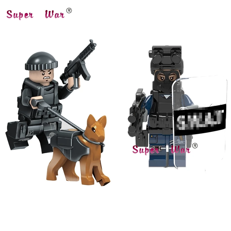 

Single Super Hero with Shield Gun Bricks Model SpiderMan Deadpool building block toys for children