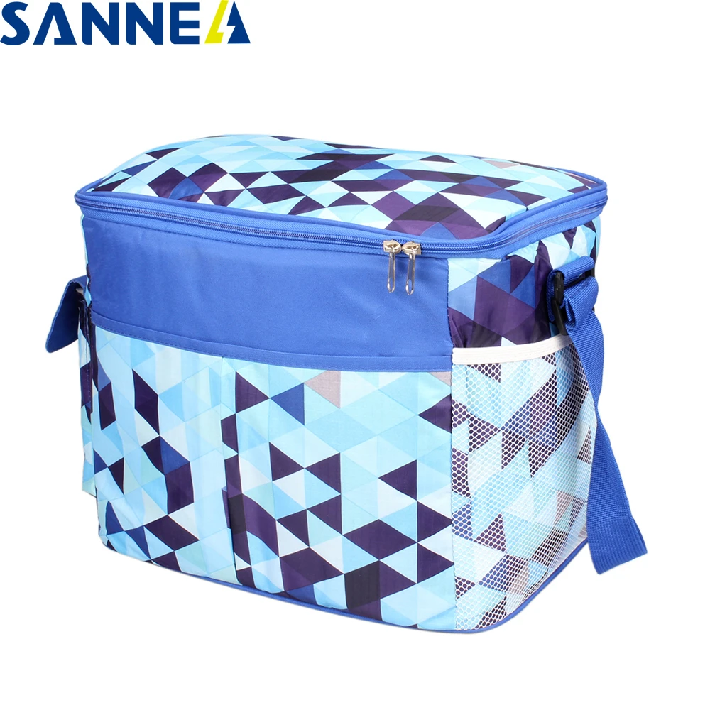 

SANNE Colorful Triangle insulated thermal lunch bag Outdoor picnic lunch bag PEVA&Polyester waterproof portable lunch bag