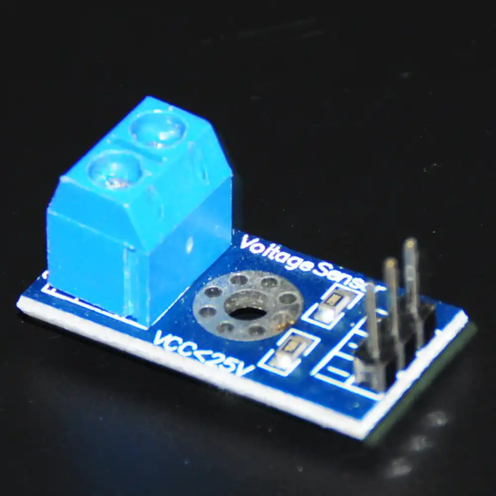 Dc Voltage Sensor For Arduino Voltage Detection Detector Sensors Module For Raspberry Pi Robot Electronics Diy Kit Dc 0 25v Aliexpress