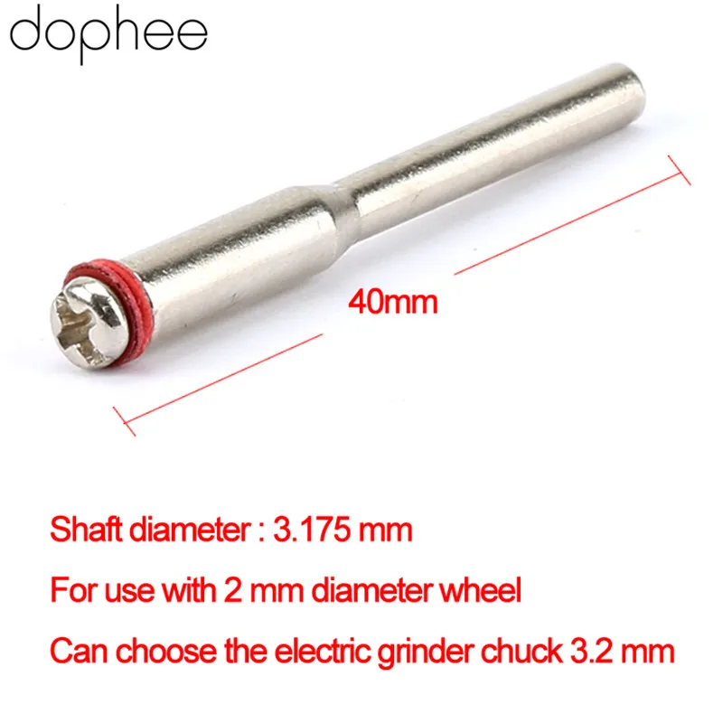 Dophee 10 шт 3,175 мм Аксессуары для Dremel миниатюрный зажимной соединительный рычаг оправка абразивная 2 мм Держатель колеса для вращающегося инструмента