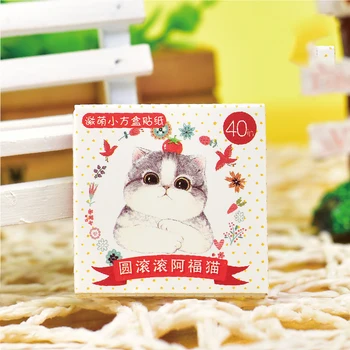 

40 PCS New Cute Fat Cat 40 Sheets Mini Paper Sticker Decoration DIY Ablum Diary Scrapbooking Sealing Sticker Kawaii Stationery