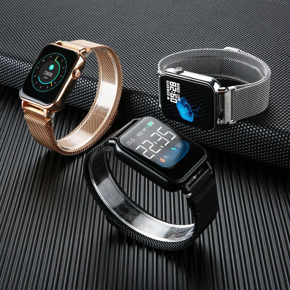

Y6 Pro Fun Dynamic Icon Smart Watch HR Blood Pressure Stopwatch Music Weather Smart Watch COD