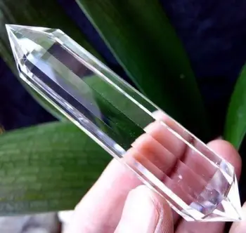 

65g Natural Vogel 12 Sided Clear Quartz Crystal Double Terminated Point