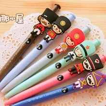 Мультфильм нажатия гелевая ручка 0,5 мм черный воды ручка, подпись ручка