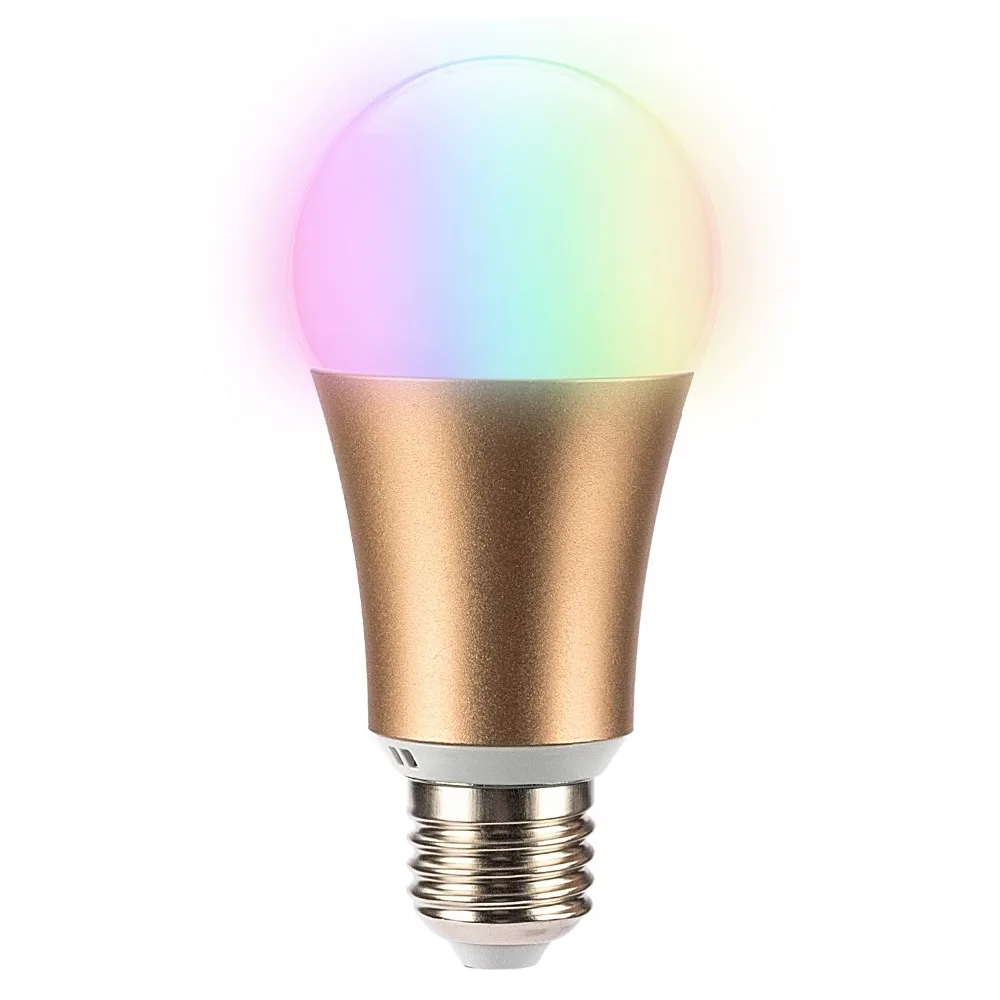 2019 New Meta 7W RGB LED WIFI Smart Bulb Ball Lamp E27 Dimmable Color LED Light Bulb Works with Alexa Google Home iOS App Contro