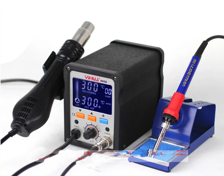 2 in 1 LCD SMD Rework Station YIHUA 995D With Soldering Iron (2)