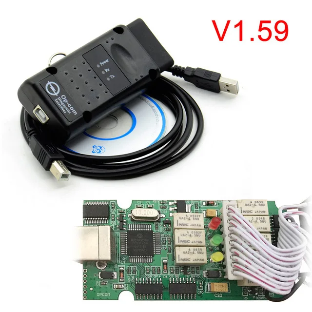 OPCOM v 1,70 V1.78 v1.99 для Opel диагностический инструмент OP COM V1.45 CANBUS OP-COM OBD2 супер сканер - Цвет: 1.59