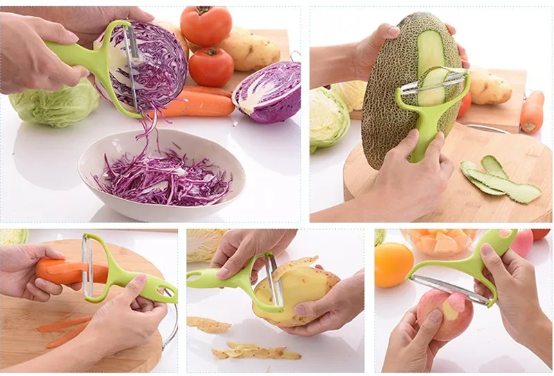 Honana CF-SP01 Cabbage Peeler Stainless Steel Large Vegetable Potato Slicer Knife Salad Maker Tool