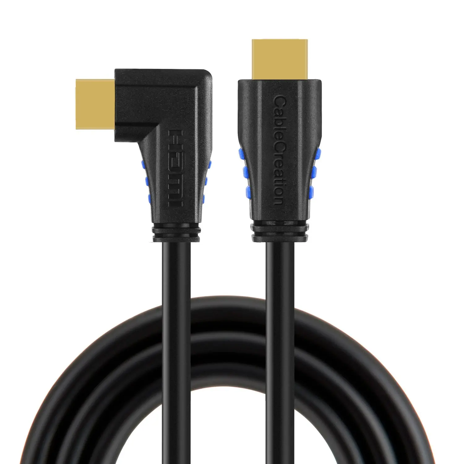 HDMI кабель левый угол 90 градусов вертикальный левый 4K HDMI 2,0 кабель Поддержка 4K Ультра HDMI 3D видео Ethernet Аудио возвратный канал