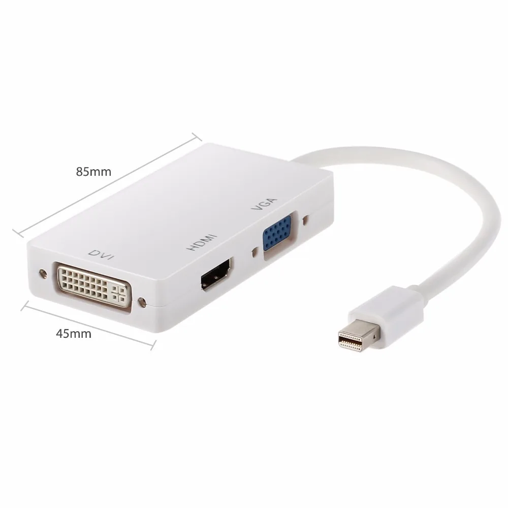 ESYNiC мини дисплей порт адаптер Thunderbolt Поддержка HDMI/DVI/VGA и аудио выход для iMac Mac Book Pro
