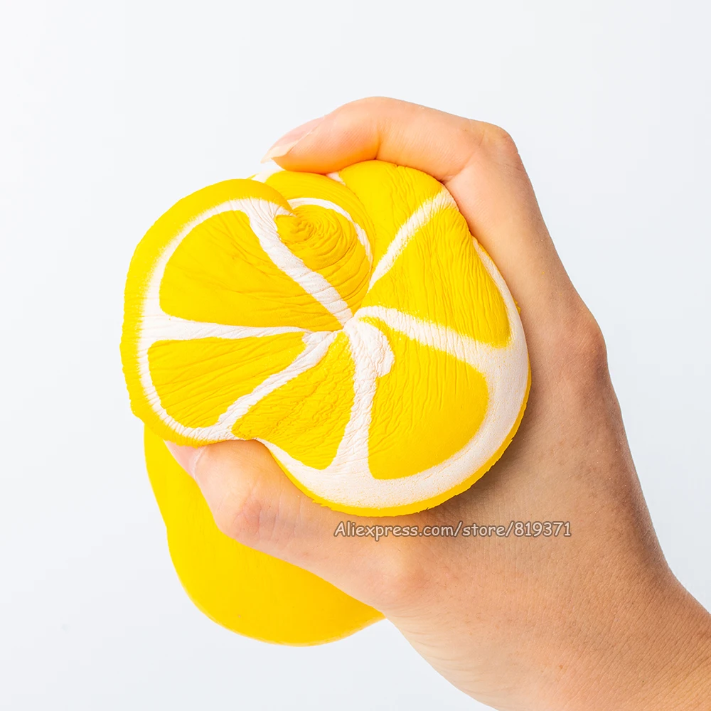 11 см Jumbo лимон мягкими замедлить рост булочка мягкий Squeeze игрушка подарок милый ключ телефон гаджеты хлеб торт Ароматические игрушки для