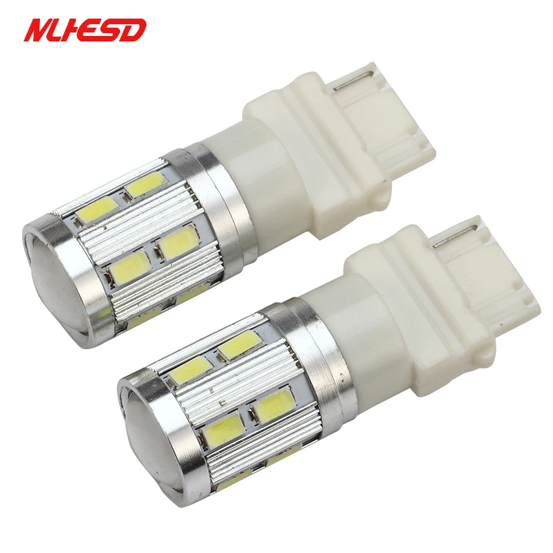 2 шт. 3156 3157 P27/7 Вт T25 чип высокой мощности 12SMD 5730 + 5 чипы светодиодов Cree Ксеноновые