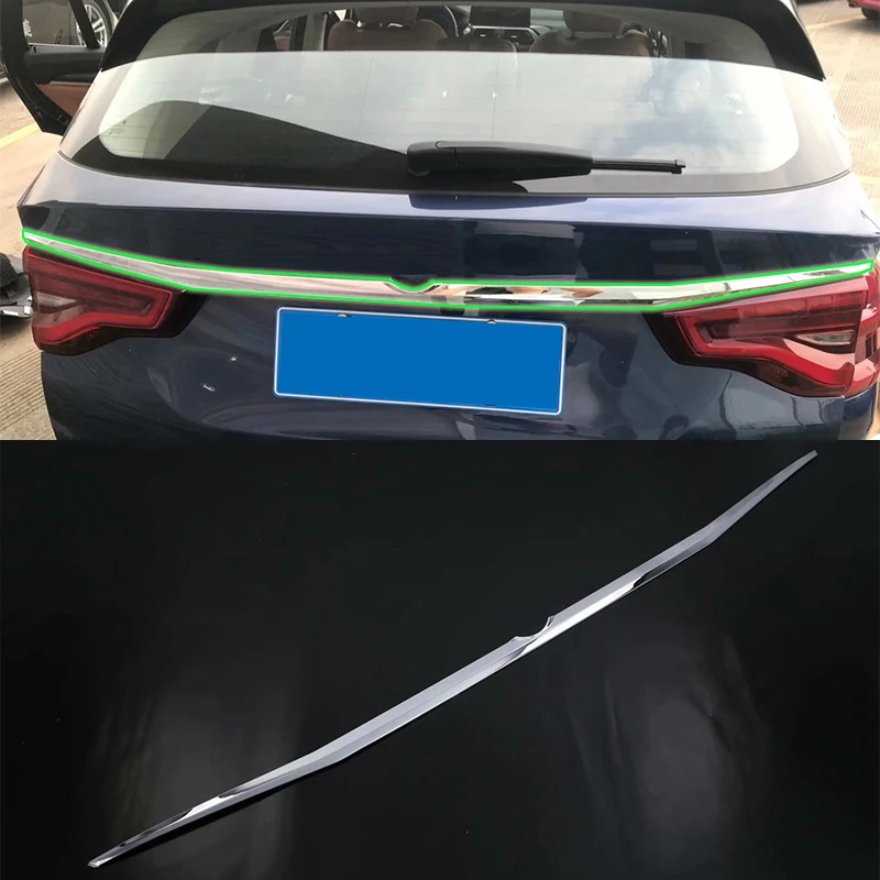 Car аксессуары внешней отделки Нержавеющая сталь Chrome задний багажник Streamer крышка Накладка на Молдинг Накладка для BMW X3 2018